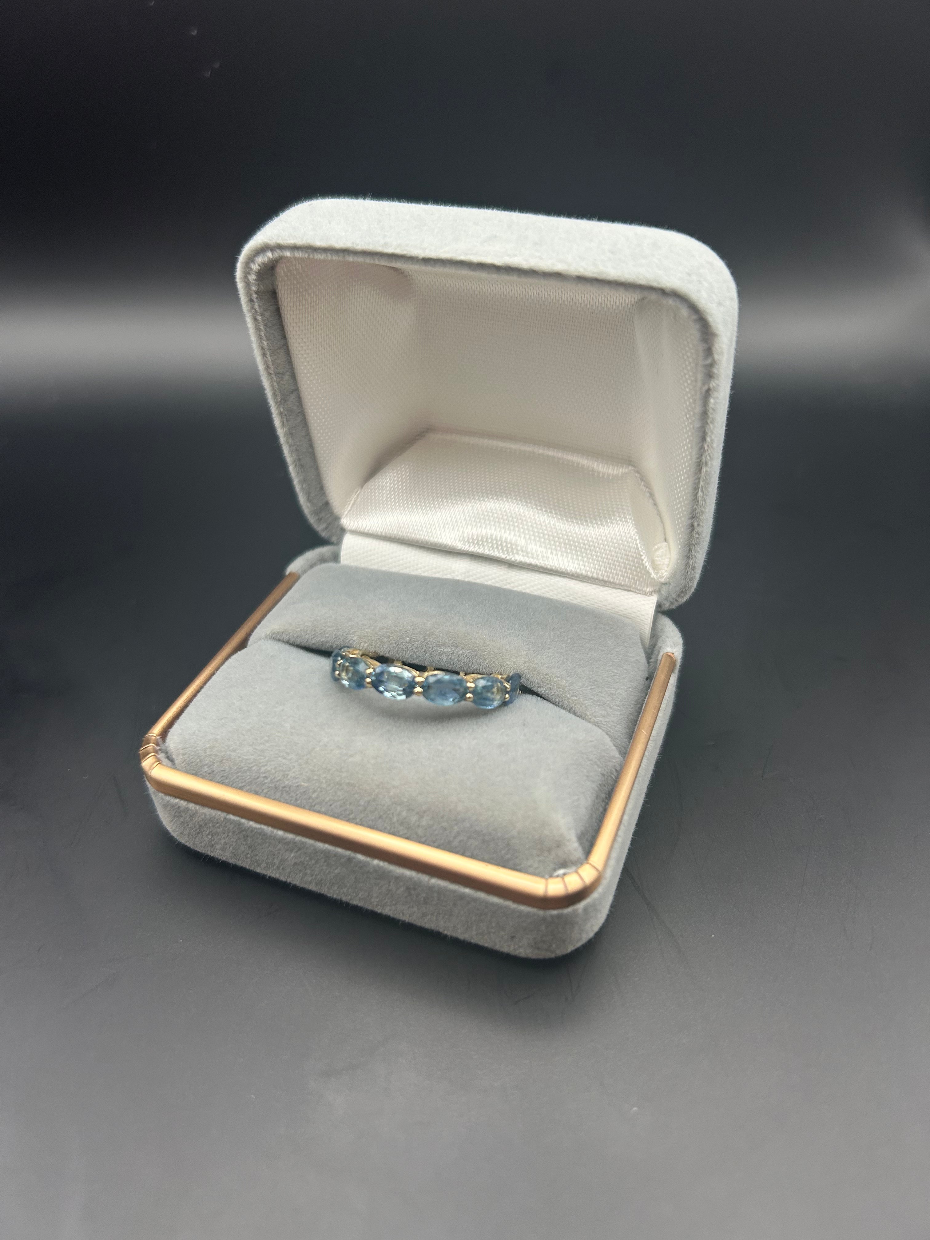 14K Sapphire Eternity Band