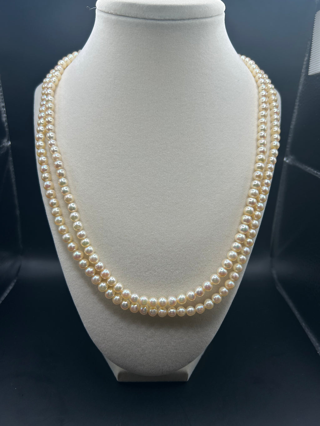 20" Double Strand Pearl Necklace