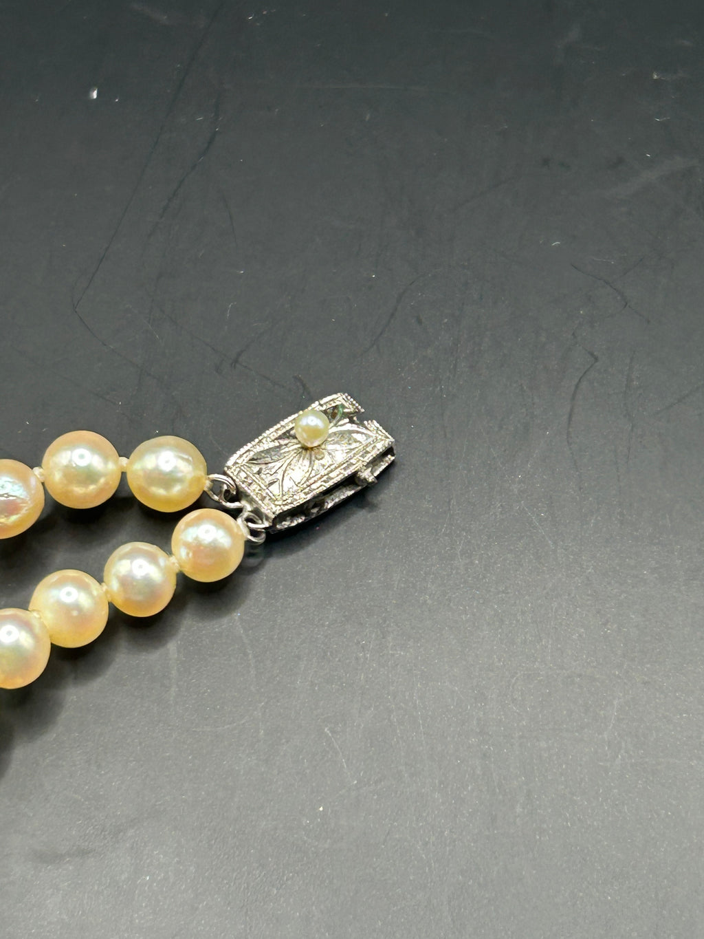 20" Double Strand Pearl Necklace